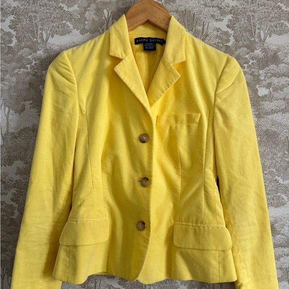 Ralph Lauren Jackets & Blazers - Ralph Lauren Bright Yellow 100% cotton, made in Italy  Blazer